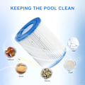Miniatyrbillede 5 af 8: 2 Filter Pool Filterpatron til Best-way Type II, Pool Filter Type 2 til Swimmingpool, Lazy Spa Filter Udskiftning til Best-way Pool Pumpe 2pcs