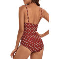 Miniatyrbillede 4 af 5: Monokini til kvinder med mavekontrol, slankende badedragt i plus size, mavekontrol