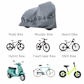 Miniatyrbild 3 av 5: Vattentät cykelskydd universellt utomhus cykelskydd nylon anti regn damm rostbeständigt cykelskyddsskydd för förvaring utomhus 210 × 100cm