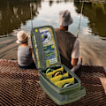 Miniatyrbillede 2 af 5: Vandtæt fiskegrej opbevaringspose, bærbar fiskehjul line tasker vandtæt fiskegrej etui fiskegrej opbevaringsarrangør bæreposer