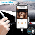 Miniatyrbilde 5 av 5: Aux-kabel for iPhone, L-ightning til 3,5 mm lydkabel for bil, hodetelefonkontakt-adapter til bil/hjemmestere/hodetelefon/høyttaler - hvit