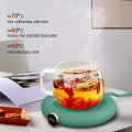 Miniatyrbillede 5 af 5: Kaffe Kop Varmer, Automatisk Sluk USB Kop Varmer, Elektrisk Drikke Varmer, Te Drikke Varmer Bakke Kops Pad Varme Underlag 220V