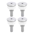 4st Bubbelmunstycke för badkar PVC SPA Badkar Rakt Bubbelmunstycke för Pooltillbehör