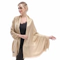 Miniatyrbilde 1 av 5: Myke, myke pashmina sjal og omslag Shimmer ensfargede sjal til bryllup