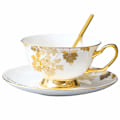Miniatyrbilde 1 av 5: Kaffe kopp Keramisk Kaffe kopp og skål, Høy-end engelsk tekopp, Hjem Kaffe kopp, Egnet for Blomster Te, Diverse Spesialitet Kaffe Kaffe/Te Kopp