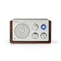 Miniatyrbilde 3 av 5: FM-radio | Borddesign | FM | Strømadapter | Analog | 15 W | Bluetooth® | Brun brown