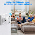 Miniatyrbild 8 av 8: WiFi-repeater, WiFi-förlängare, upp till 2640 kvm, den senaste generationen, WiFi-förstärkare med Ethernet-port, åtkomstpunkt, 1-trycksinställning