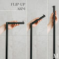 Miniatyrbillede 3 af 5: Fritstående toiletpapirholder stativ. Badeværelsesopbevaring til 4 ruller toiletpapir | Moderne matsort toiletpapirholder i rustfrit stål. black
