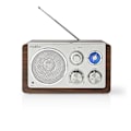 Miniatyrbilde 1 av 5: FM-radio | Borddesign | FM | Strømadapter | Analog | 15 W | Bluetooth® | Brun brown