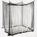 Miniatyrbillede 5 af 5: Dobbelt Myggenet Sort 4 Seng Himmel 74H x 82L x 94W tommer