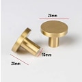 Miniatyrbillede 2 af 4: 10 stk. Guld Messing Skabsknopper (Runde)