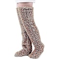 Miniatyrbilde 1 av 5: Teddy Legs Sokker, Koselige Sokker, Over Kneet Høy Fuzzy Plush Slipper Strømper, Varme Over Kne Fottøy, Fuzzy Legs, Lange Fuzzy Sokker brown