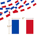 Miniatyrbild 3 av 5: 2-pack VM-topp 32 landsflaggor (Frankrike) France