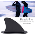 Pikkukuva 2 / 5: Surfboard Fin Surfing Fins Kestävä PVC Skeg Musta 1kpl