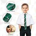 Miniatyrbilde 4 av 5: Trollmannsskole slips, trollmannsstripete slips for festdrakt, skoleuniform slips for gutter og jenter, cosplay slips