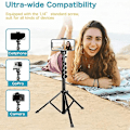 Pikkukuva 5 / 5: Selfie-tikku Tripod-kamera & Mobiilipuhelimen Tripod-jalusta Bluetooth-kaukosäätimellä ja Universaali