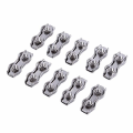 Miniatyrbilde 4 av 5: 10 stk M3 Duplex klips Wire Rope klips Rustfritt stål Duplex klemme 2-stolpe Wire Rope klips Kabelklemme Seil klemme