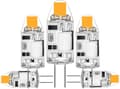 5-pack 2W G4 LED-lampor, 3000K varmvit, 200lm, 12V