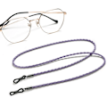 Miniatyrbild 3 av 5: Glasögonkedjor Halsband Läder Glasögon Halsband Snöre Rep Band Läder Glasögon Sladd Justerbar Ände Glasögonhållare Glasögontillbehör, 2st lila purple