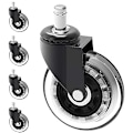 Miniatyrbillede 1 af 3: 10mm stammede stol caster hjul udskiftning beskyttelse trægulv