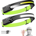 Miniatyrbilde 1 av 5: 1 stk. Oppladbar LED-hodelykt Super Bright 230° COB/XPE Hodelykt / Lett / for Elektriker Rørlegger DIY Løping Sykling Fiske Fotturer