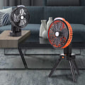 Miniatyrbillede 3 af 4: Udendørs Camping Fan Foldbar Tripod Fan Usb Telt Fan, Orange