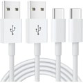 Miniatyrbilde 1 av 6: 2-pakke 1,5 m USB-C ladekabel, USB til USB-C kabel Rask lading Kompatibel med iPhone 16 15, Samsung Galaxy S24 S23 S22 S21 Note 10 9 8 1.5m