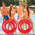 Miniatyrbillede 4 af 5: Oppustelig svømmering, voksne pool float, pool float loungers rør, vand sjov strandfest legetøj til voksne 95cm