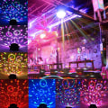 Miniatyrbild 3 av 5: Disco-scenljus, 7 RGB-färgfestljudskontrollprojektor
