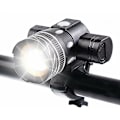 Miniatyrbillede 1 af 5: 5000 Lumen Cykellygte Genopladelig Forlygte, Vandtæt LED Høj Lysstyrke Cykellygte 6 Timer Bjerg Vejcykling Sikkerhed