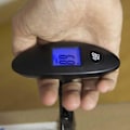 Miniatyrbillede 5 af 5: Kompakt digital bagagevægt håndvægt til bagage kuffert sort