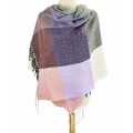 Miniatyrbilde 3 av 5: Kvinners skjerf sjekket pashmina stoles oversized høstskjerf vinterskjerf sjekket tartan skulderskjerf rutete teppe skjerf mote skjerf mykt varmt