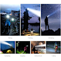 Miniatyrbilde 5 av 5: 5 LED-hodelykt - 12000lm  4 lysmoduser