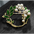 Miniatyrbillede 2 af 4: Lily Of The Valley Brosche Gaver, Dronning Elizabeths Yndlingsblomst