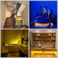 Miniatyrbillede 4 af 4: Sensor Garderobeskab Lys, 1M LED Strip Lys Natlys, 6000K Varm Hvid, Automatisk Til/Fra, Batteridrevet