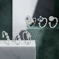 Miniatyrbillede 4 af 5: 6 stk Fidget Angst Ringe Justerbare Ringe Sæt Justerbare Ringe Fidget Ringe Kvinders Perle Bånd