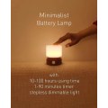 Miniatyrbilde 2 av 5: Timer nattlys, dimbar sengelampe i treverk, søvnhjelp