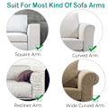 Miniatyrbilde 4 av 5: Sofa Armrest Protectors for Armchairs, Sofas, Non-Slip Armchair, 2PCS/Set ，Fleece Premium ，Stretchy Chair Sofa Couch Arm Protector Stretch Fit