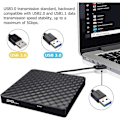 Miniatyrbild 3 av 4: Extern CD DVD-enhet USB 3.0, Extern CD DVD-brännare CD/DVD/-RW/ROM Överföring till Stor