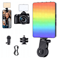 Pikkukuva 1 / 5: 94 LED RGB -videovalo, 4 tilaa Selfie-valo (12 erikoisvalaistusta) Täysi väri CRI 80+ Kameravalo - Valokuvausvalo Ladattava meikkiin, YouTubeen