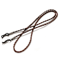 Miniatyrbild 1 av 4: Glasögonkedjor Halsband Läder Glasögon Halsband Snöre Rep Band Läder Glasögon Sladd Justerbar Ände Glasögonhållare Glasögontillbehör, 2 st, Brun brown