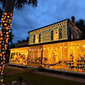 Pikkukuva 3 / 3: 192 LED-valosarjan valot 3m x 2m Lämmin Valkoinen Valosarjan Verkko Jouluun Halloween-juhliin Syntymäpäiville Hääjuhliin Sopiva