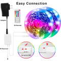 Miniatyrbilde 2 av 5: LED-stripebelysning - 5050 RGB flerfarget lys LED - 15 m