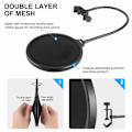 Miniatyrbillede 3 af 5: Professionel mikrofon popfilter maske 1 pakke