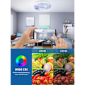 Miniatyrbilde 5 av 5: LED-taklampe, dimbar, 36W, 3600LM, rund taklampe med fjernkontroll, 3000-4000K LED-taklampe, Ø38cm