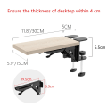 Miniatyrbillede 2 af 5: Ergonomisk skrivebordsudvidelse, 11,8\"x5,9\" stansfri (ahorn)