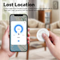 Miniatyrbild 3 av 5: Mini GPS-tracker för husdjur, barn, bilar - Global app för realtidslokalisering, ljudvarning, 7-dagars historik, vattentät nyckelring, anti-förlorade tillbehör (svart)
