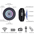Pikkukuva 3 / 4: Bts-09 Langaton Bluetooth-kaiutin Vedenkestävä Led Fm-radio Subwoofer Bluetooth-kolonni Tf-kortti Imukappale Mini Suihku
