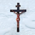Miniatyrbillede 5 af 5: Realisttisk Krucifiks, Realistisk Krucifiks Sår Til Meditation Vægkors