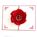 Miniatyrbilde 3 av 5: Roser Valentinsdag 3D Pop Up Gratulasjonskort med Konvolutter, 3D Håndlagde Hjertekort